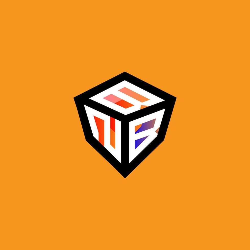 BNB letter logo creative design with vector graphic, BNB simple and modern logo.