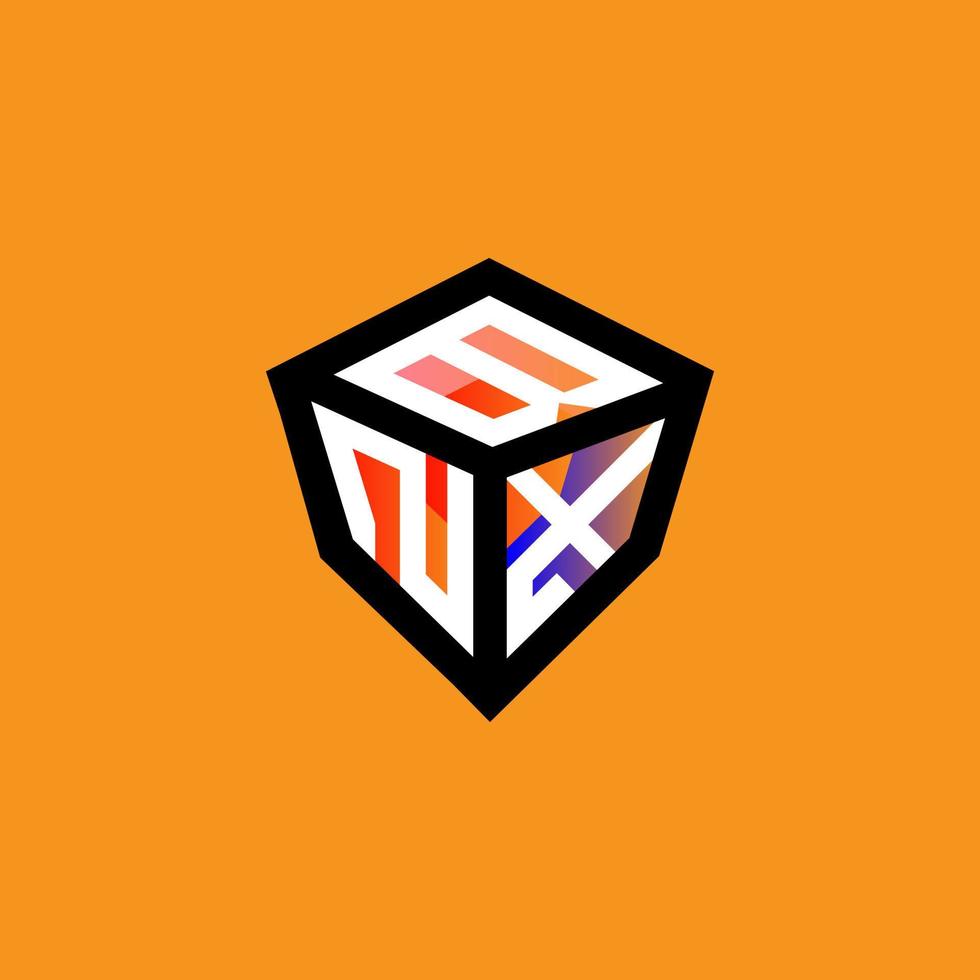 BNX letter logo creative design with vector graphic, BNX simple and modern logo.