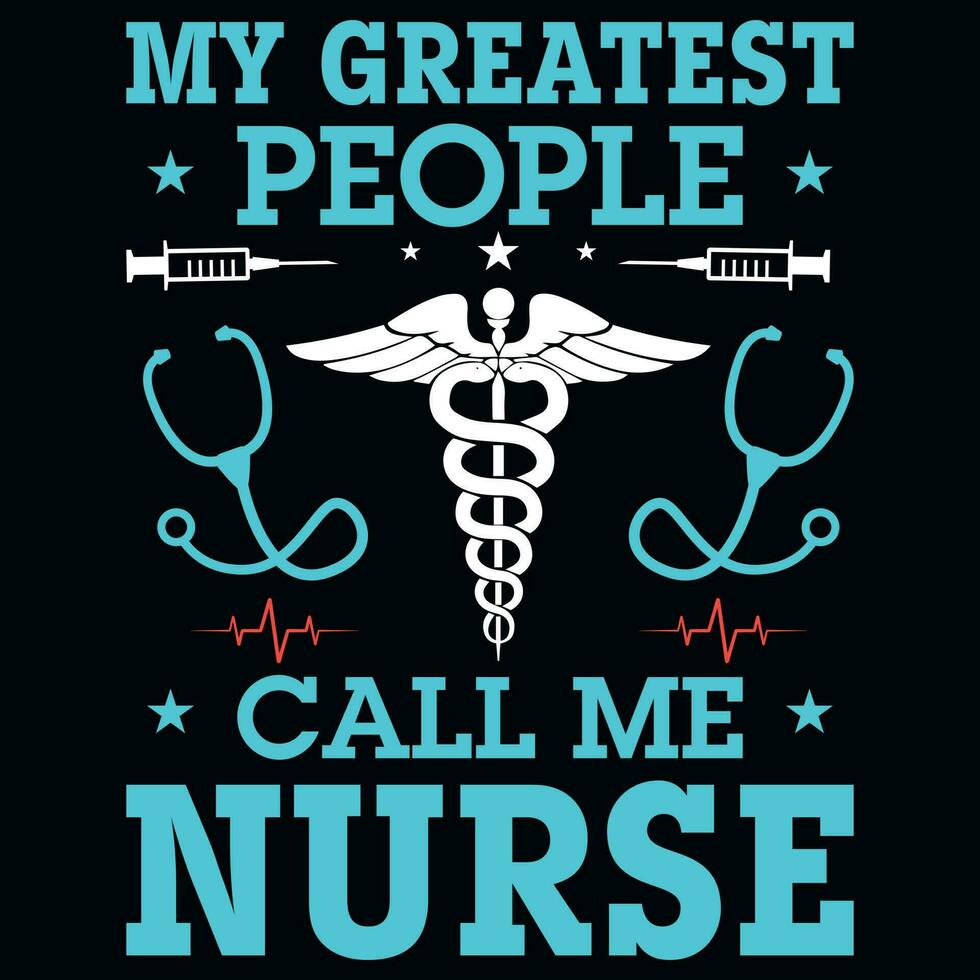 Nurse tshirt design vector