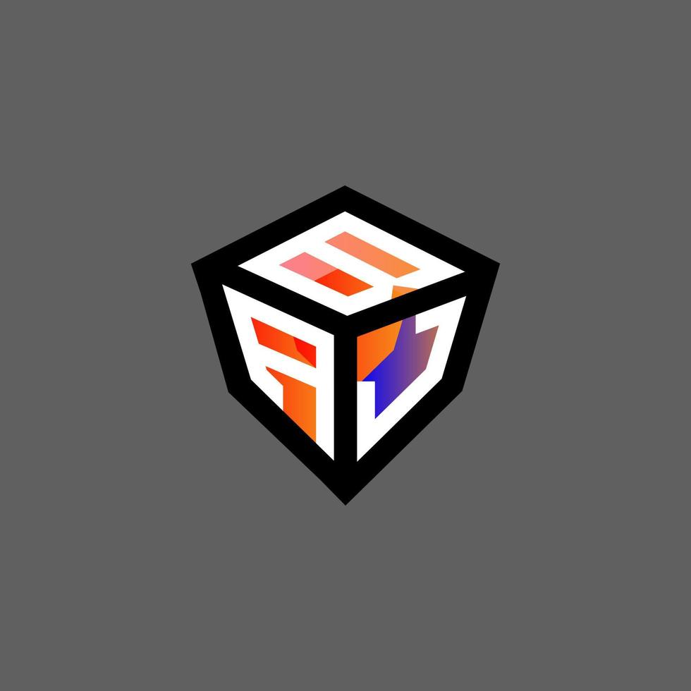 BAJ letter logo creative design with vector graphic, BAJ simple and modern logo.