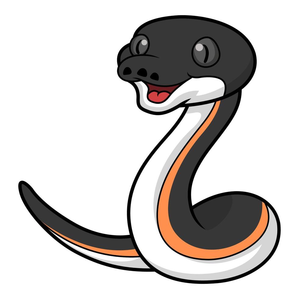 linda oro albertisi serpiente dibujos animados vector