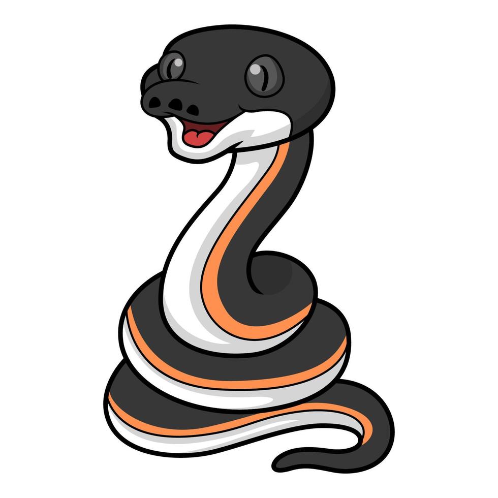 linda oro albertisi serpiente dibujos animados vector