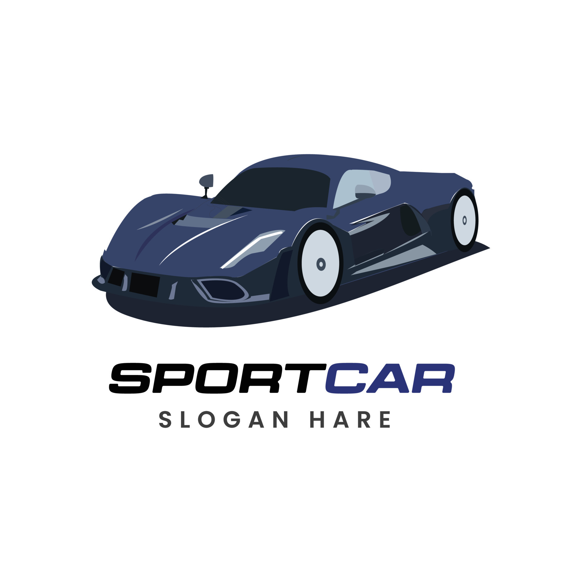 Sports car logo vector template on white background. 22676729 Vector
