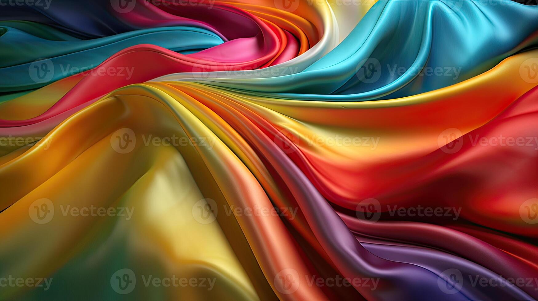 Texture, background, pattern. The texture of colorful silk fabric. Beautiful emerald colorful soft silk fabric. photo