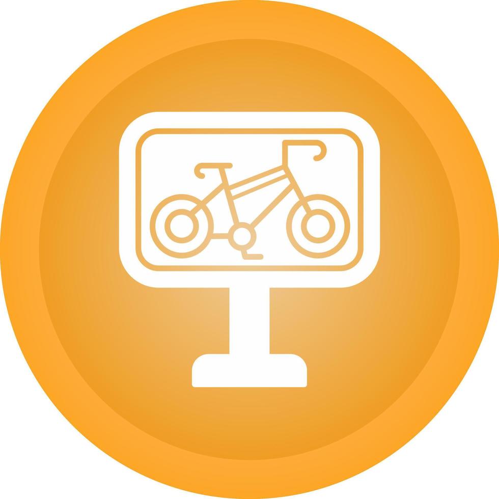 Bike Lane Vector Icon