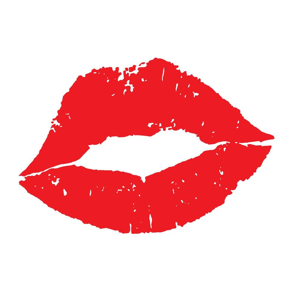 labios icono vector. Beso ilustración símbolo. mujer signo. amor logo. vector