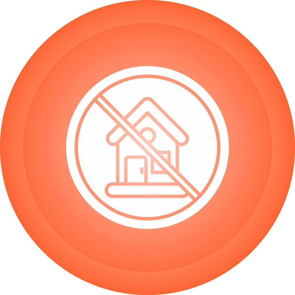 No House Vector Icon