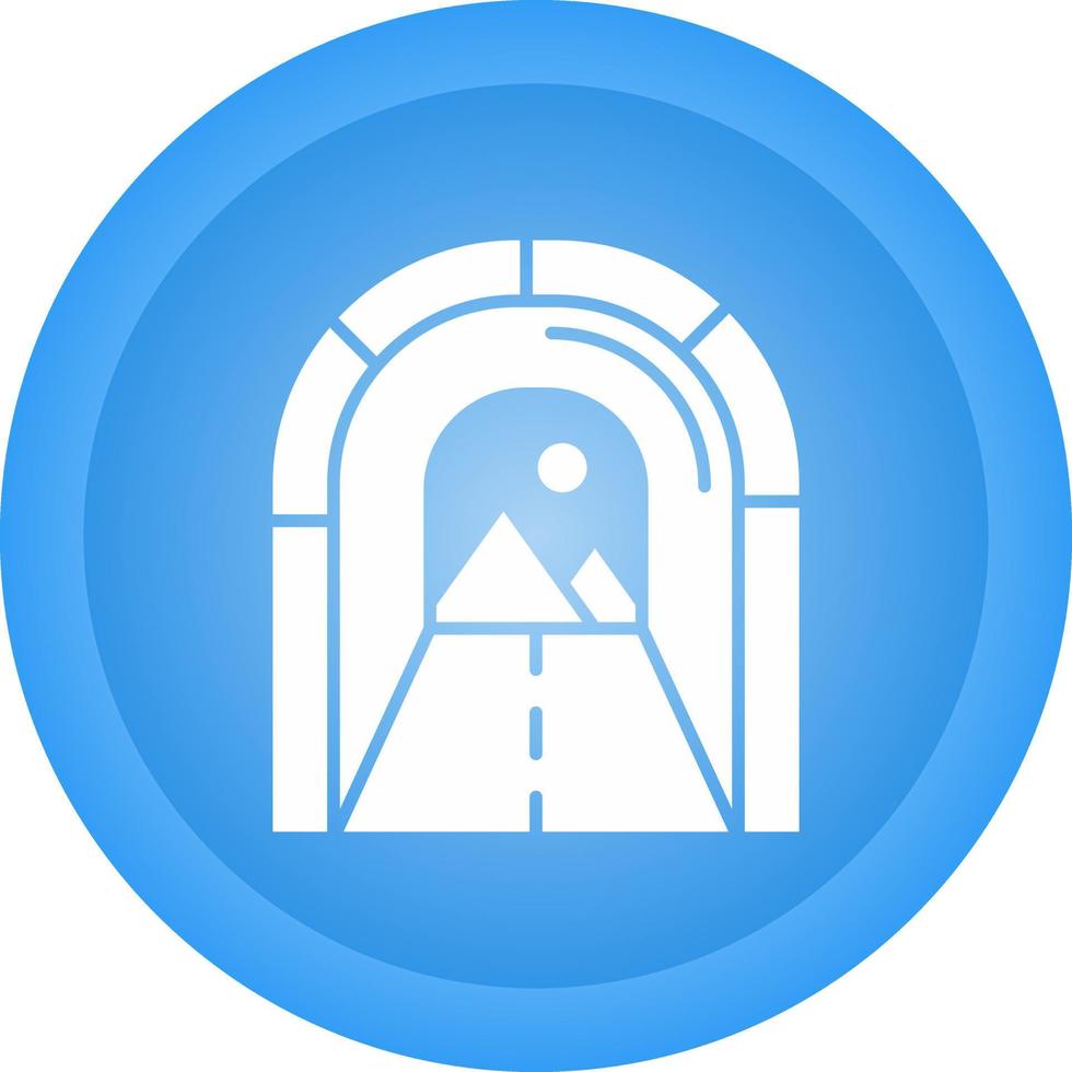 icono de vector de túnel