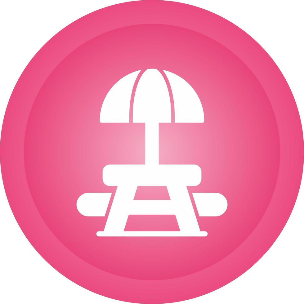 Picnic Table Vector Icon