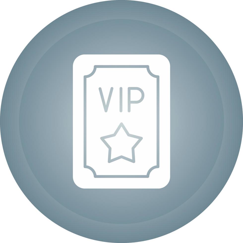 Vip Pass Vector Icon