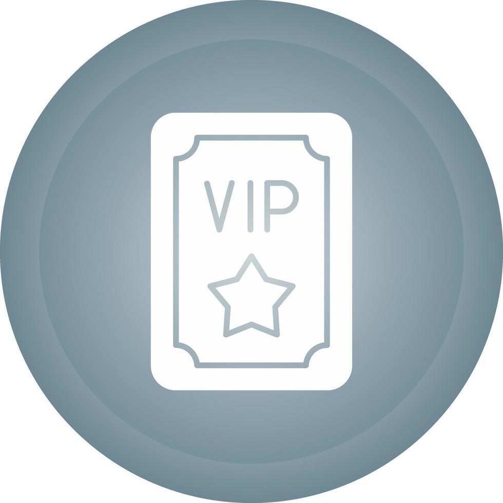 icono de vector de pase vip