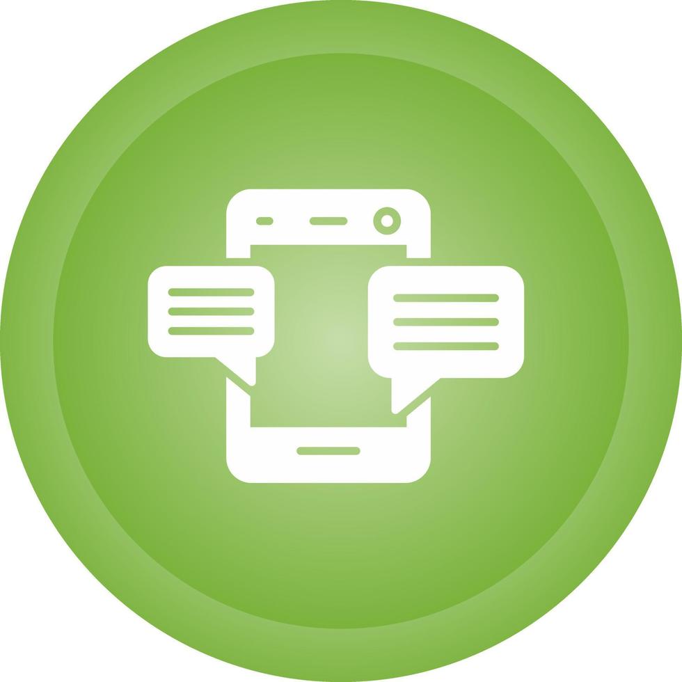Mobile Chat Vector Icon