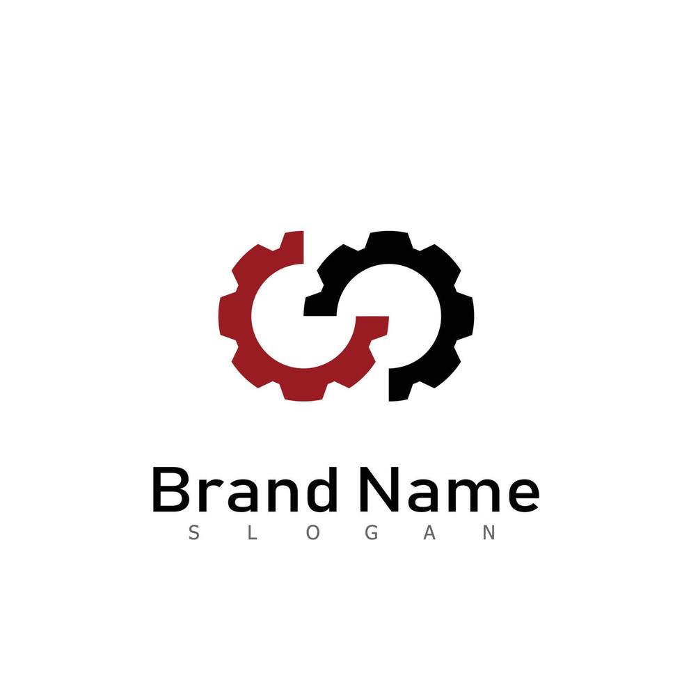 gear logo design template vector