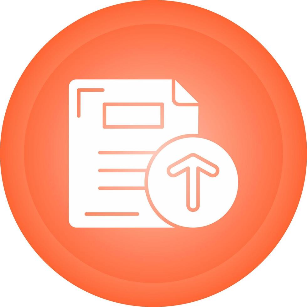 icono de vector de carga de archivos