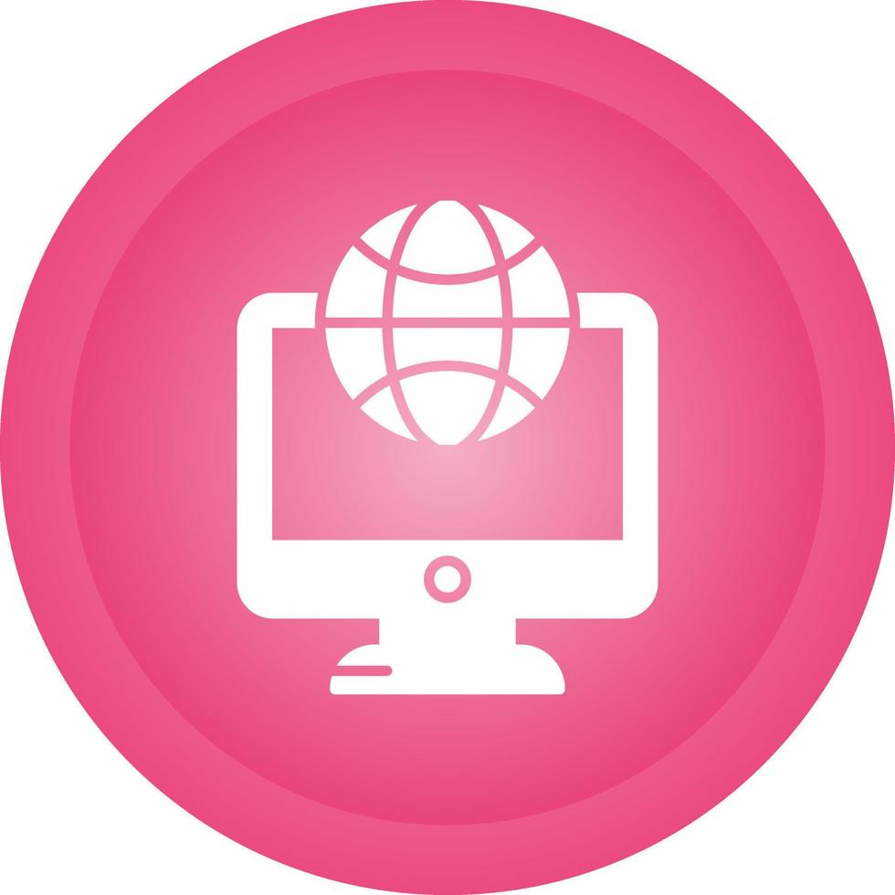Lcd Globe Vector Icon