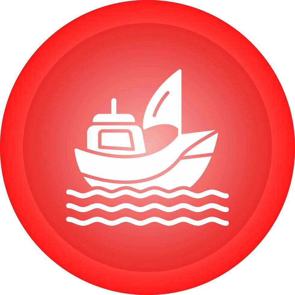 icono de vector de barco