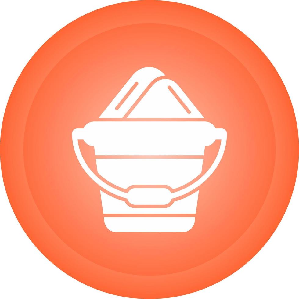 Sand Bucket Vector Icon