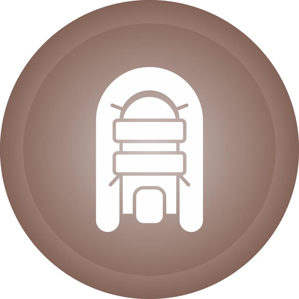 Inflatable Boat Vector Icon