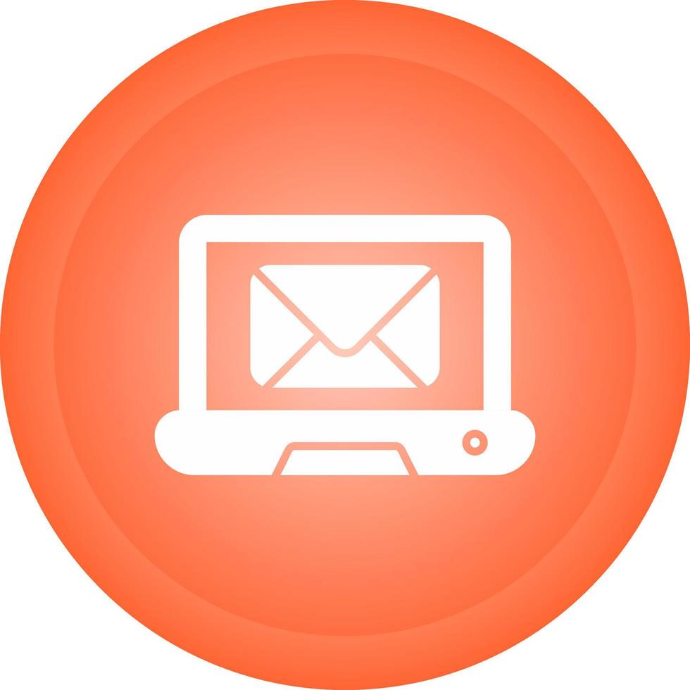 Laptop Mail Vector Icon
