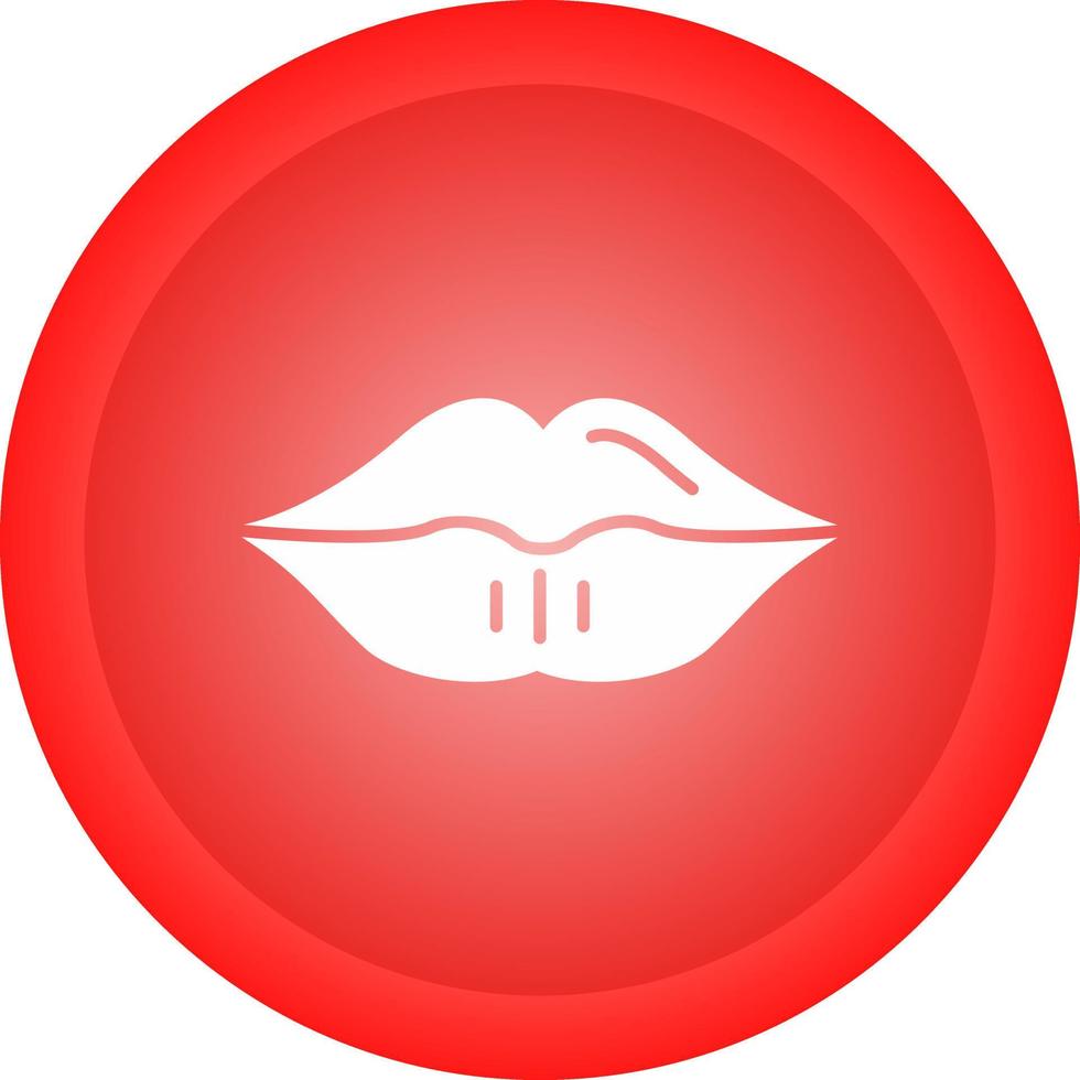 icono de vector de labios