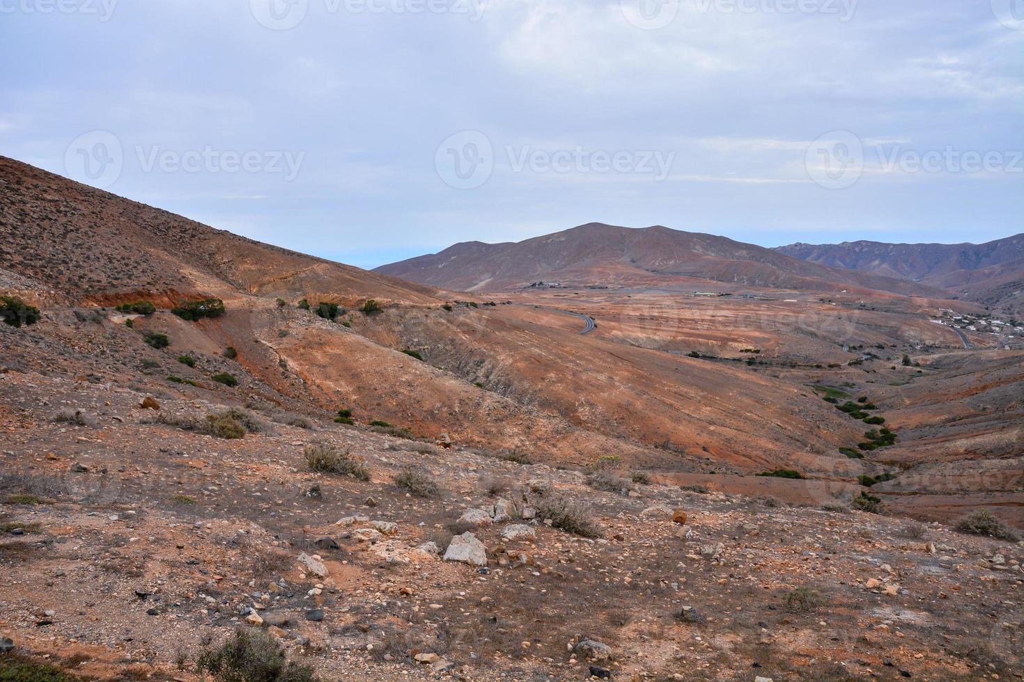 Scenic mountain landscape photo