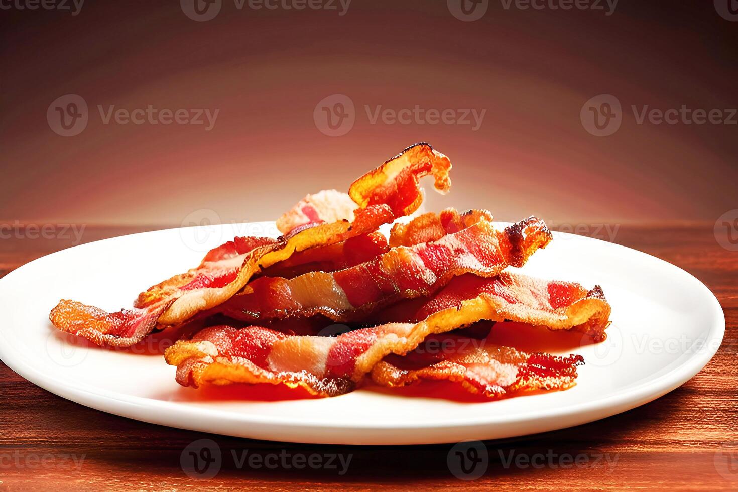 deep fried bacon on a dish, photo