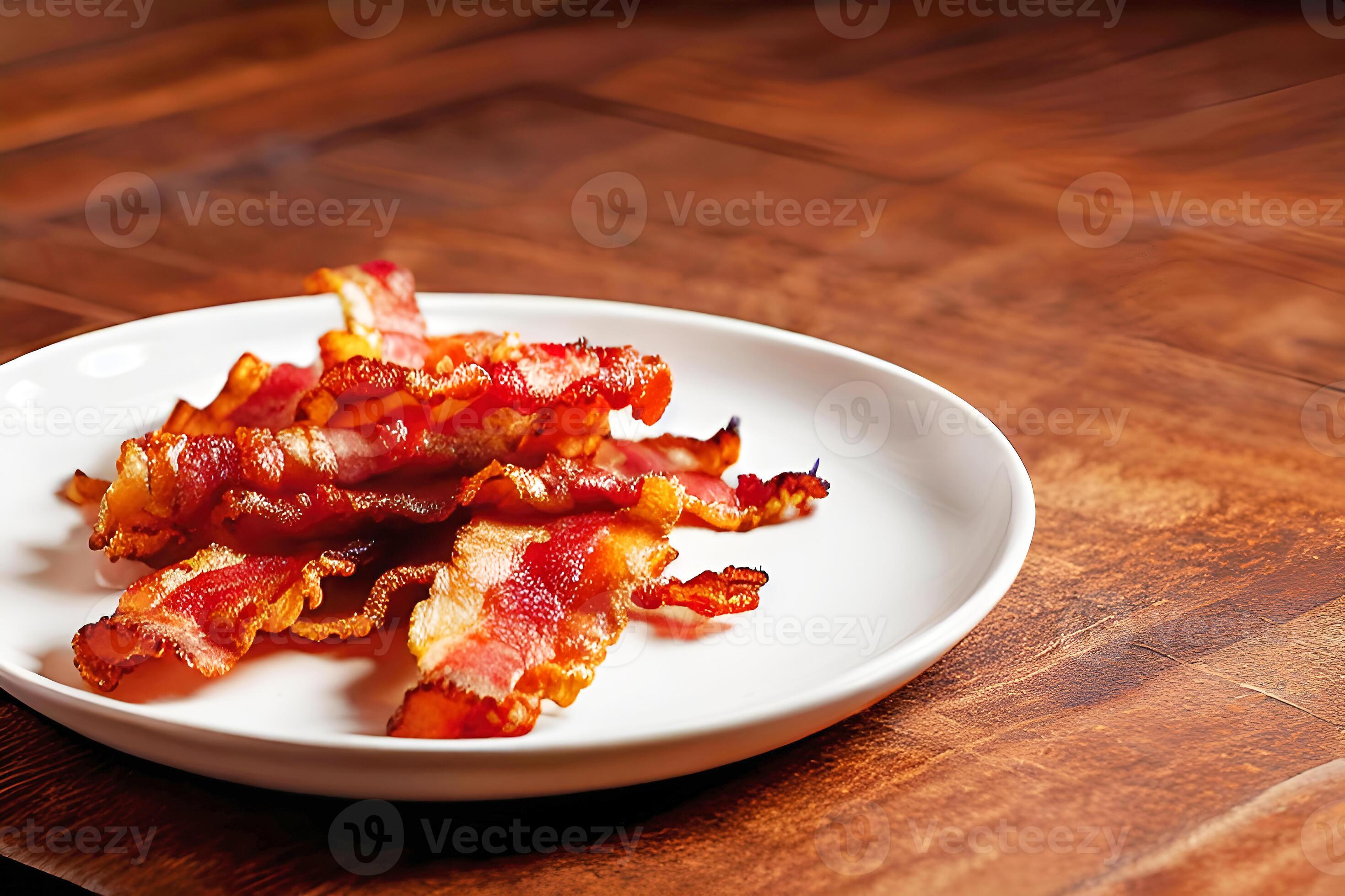 deep fried bacon on a dish, 22679183 Stock Photo at Vecteezy