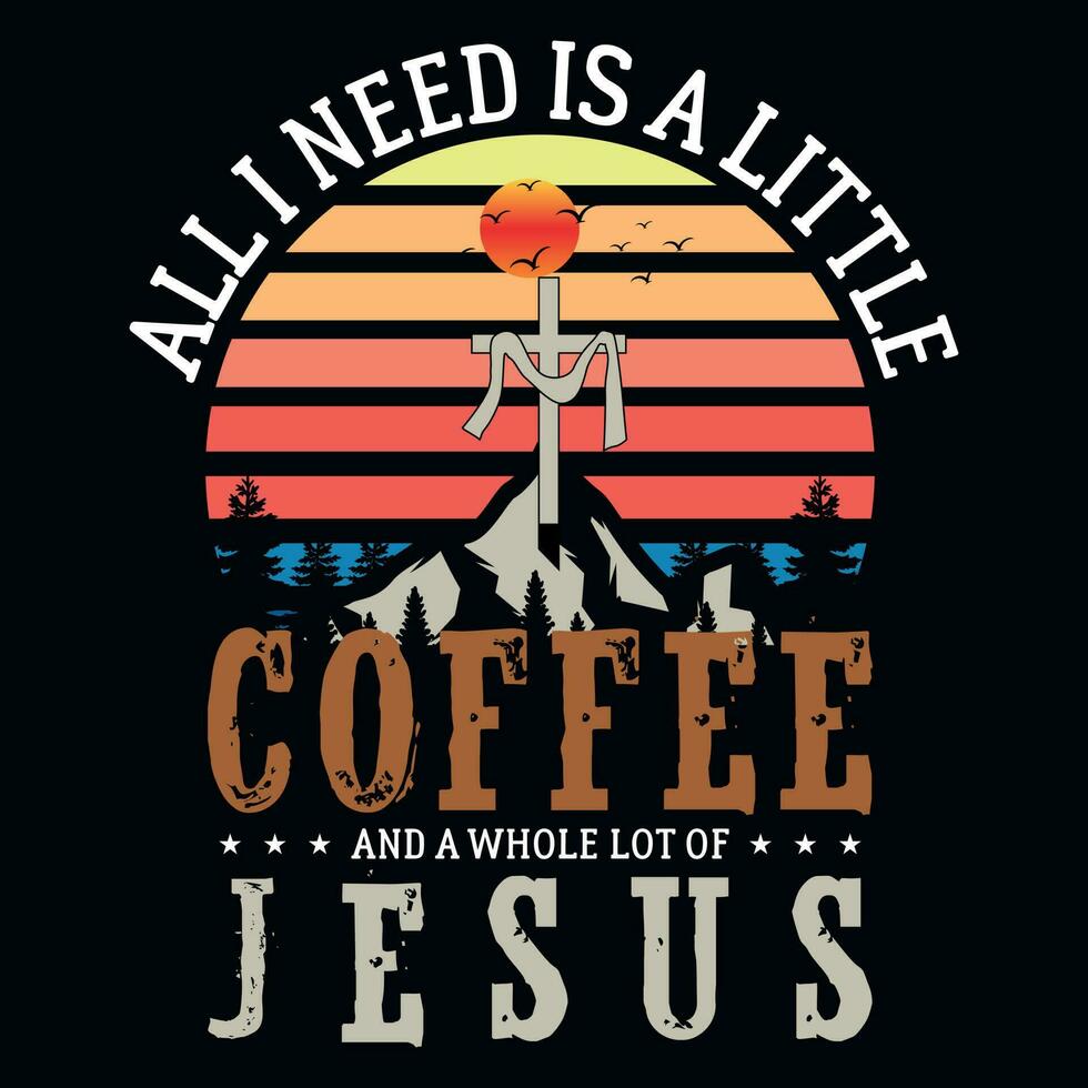 God jesus graphics tshirt design vector