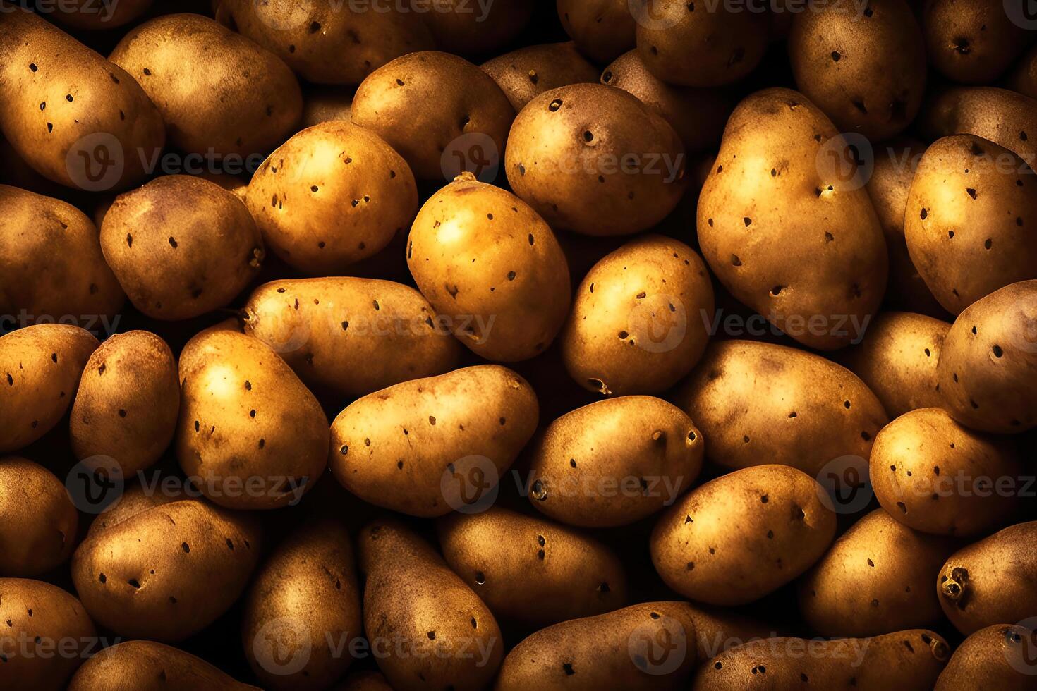Closeup Potatoes, aesthetic photo