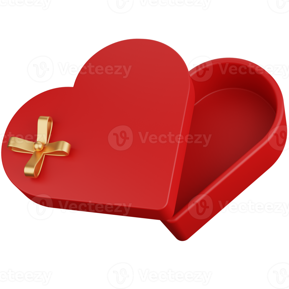 3D Icon Illustration Heart Shape Gift Box png