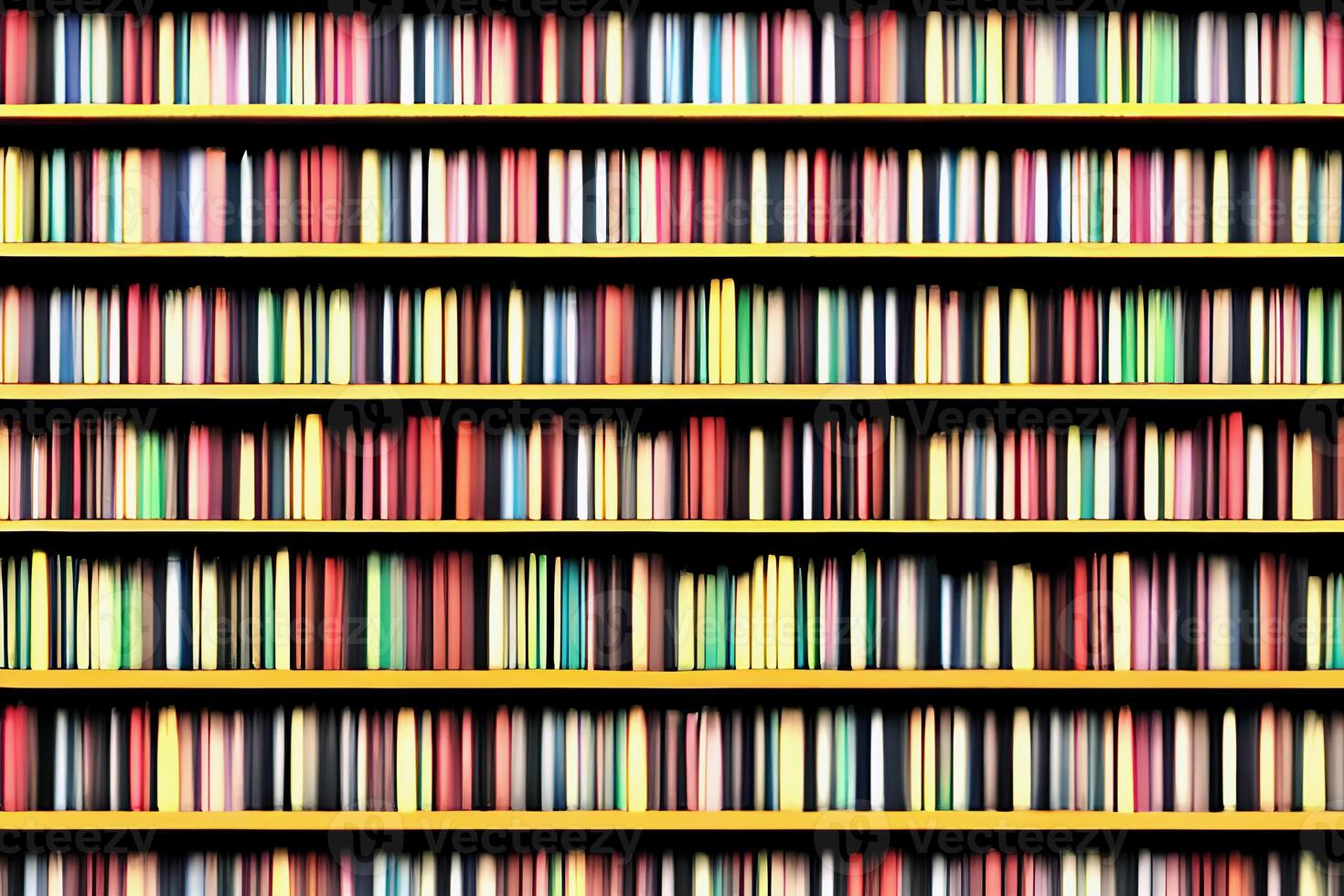 Bookshelf Background, Generative AI photo