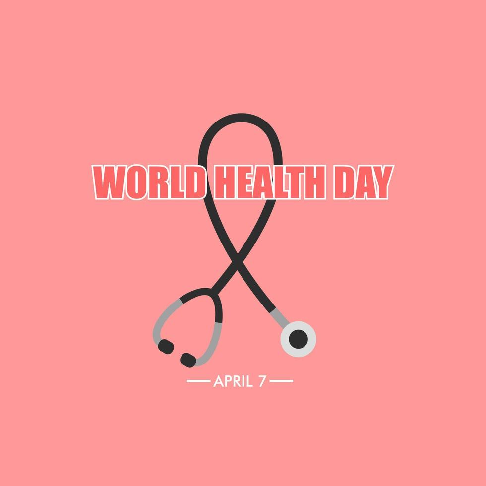World Health Day vector banner. Health care concept design. stock vector illustration