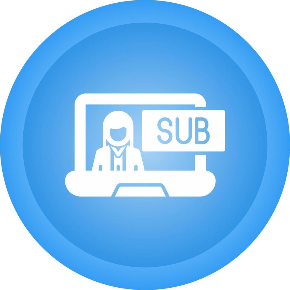 Subscriber Model Vector Icon