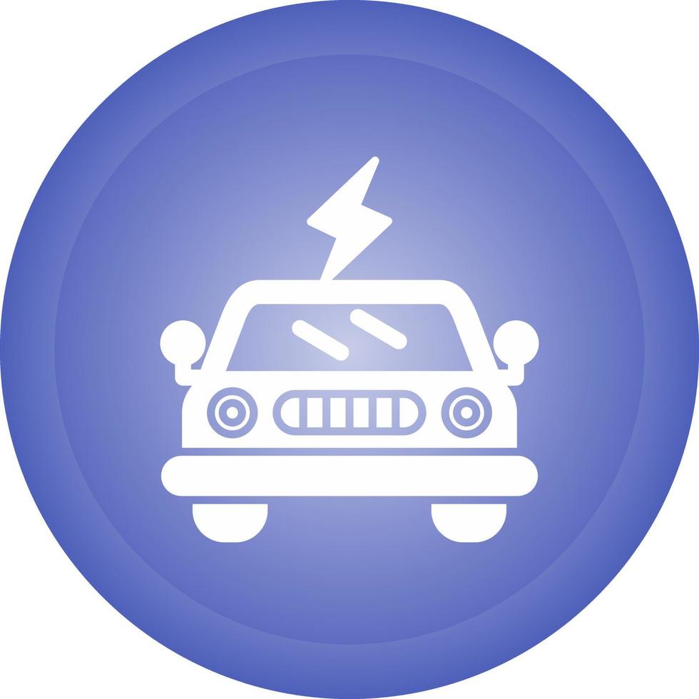 Electric Car Vector Icon
