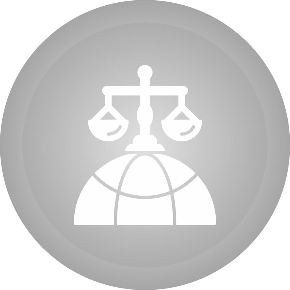 icono de vector de derecho internacional