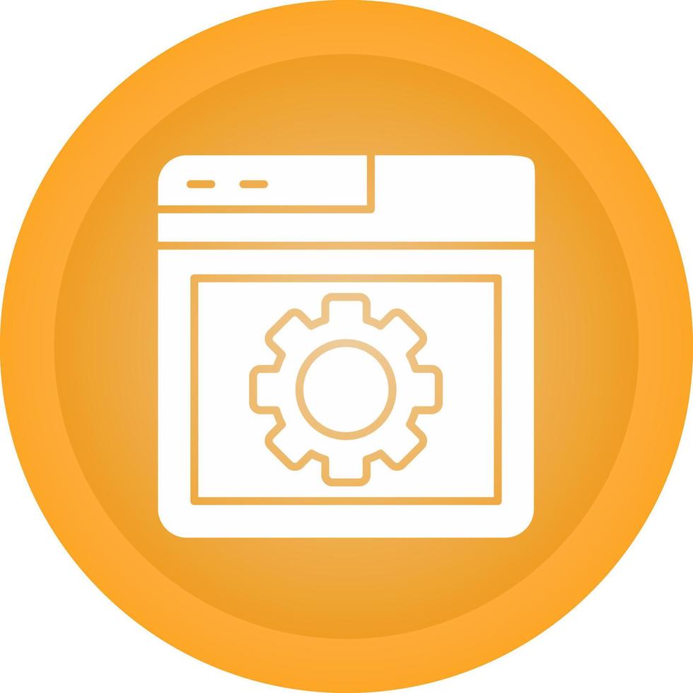 Browser Setting Vector Icon