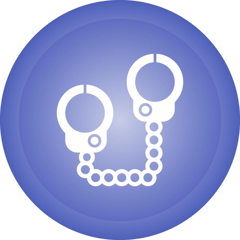 Police Handcuffs Vector Icon