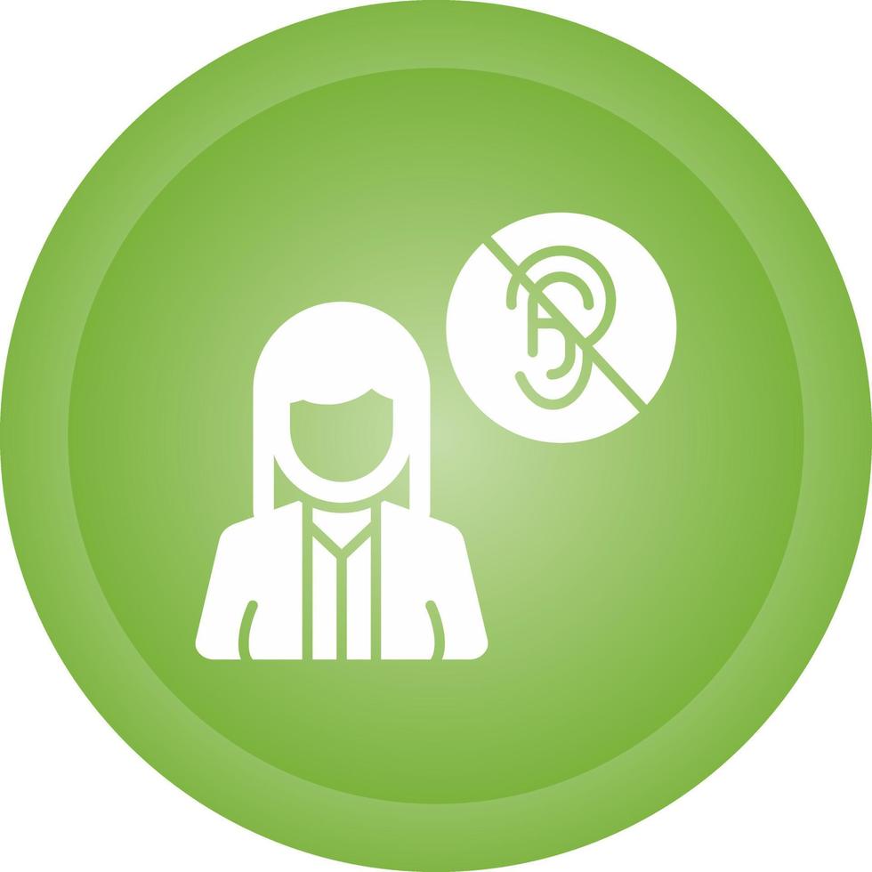 Deaf Vector Icon