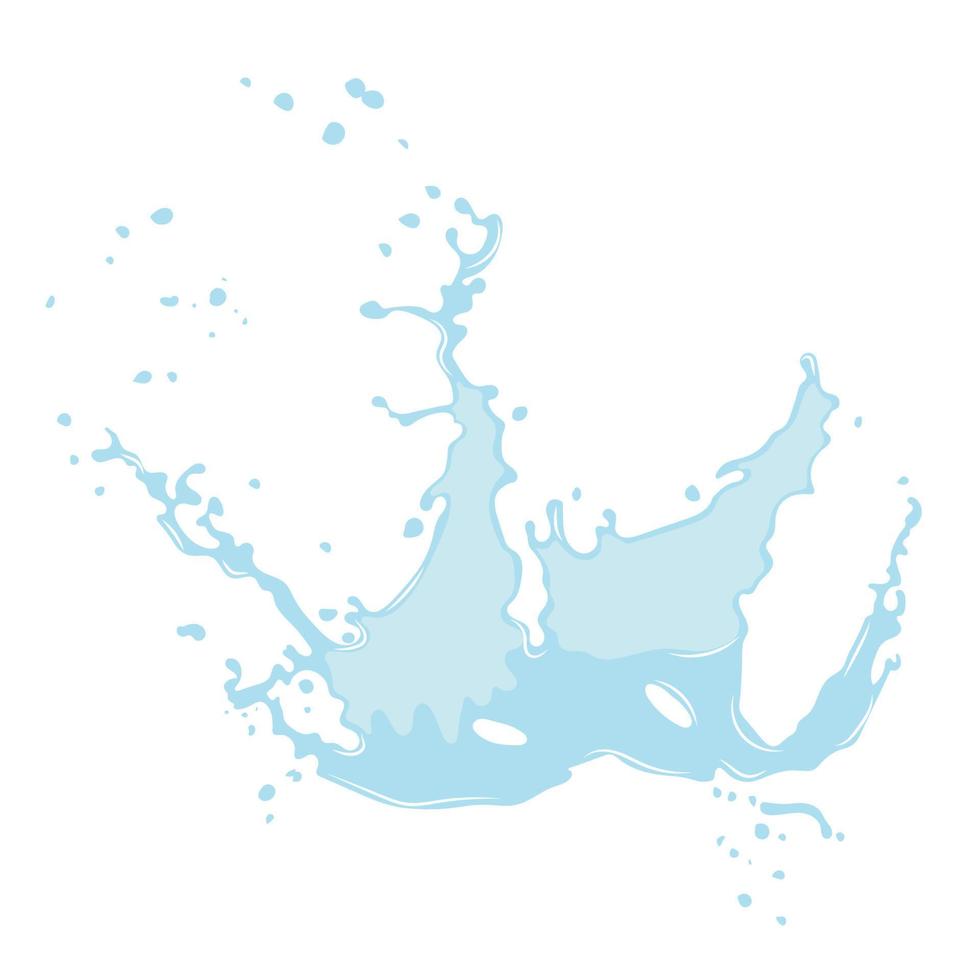 large splash of water or oil vector