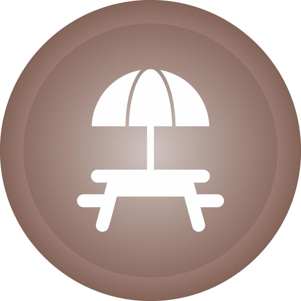 Camping Table Vector Icon