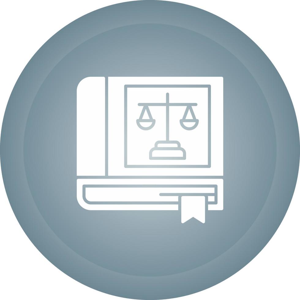 Law Book Vector Icon