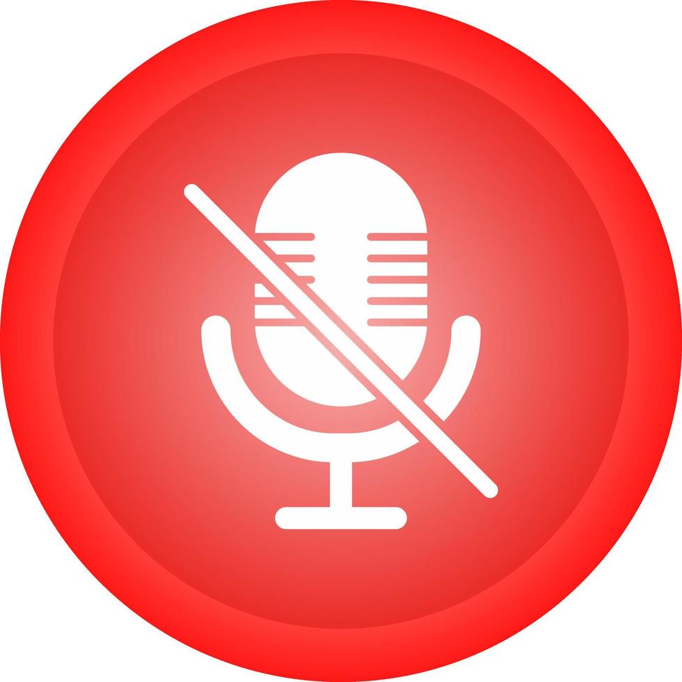 Microphone Mute Vector Icon