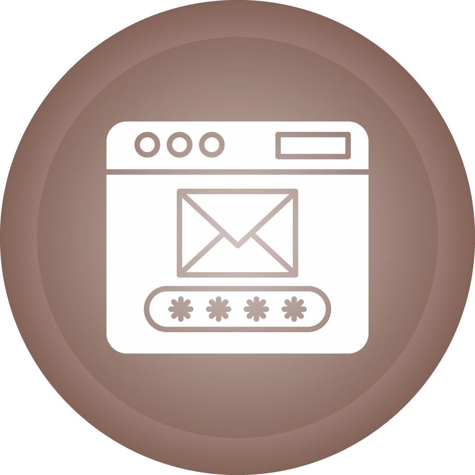 icono de vector de código de correo