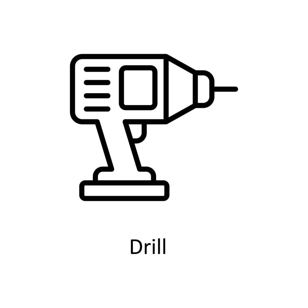 perforar vector contorno iconos sencillo valores ilustración valores