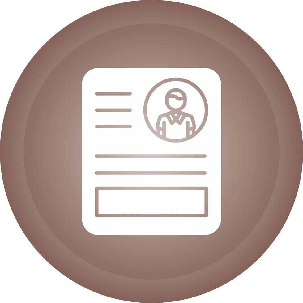CV Vector Icon