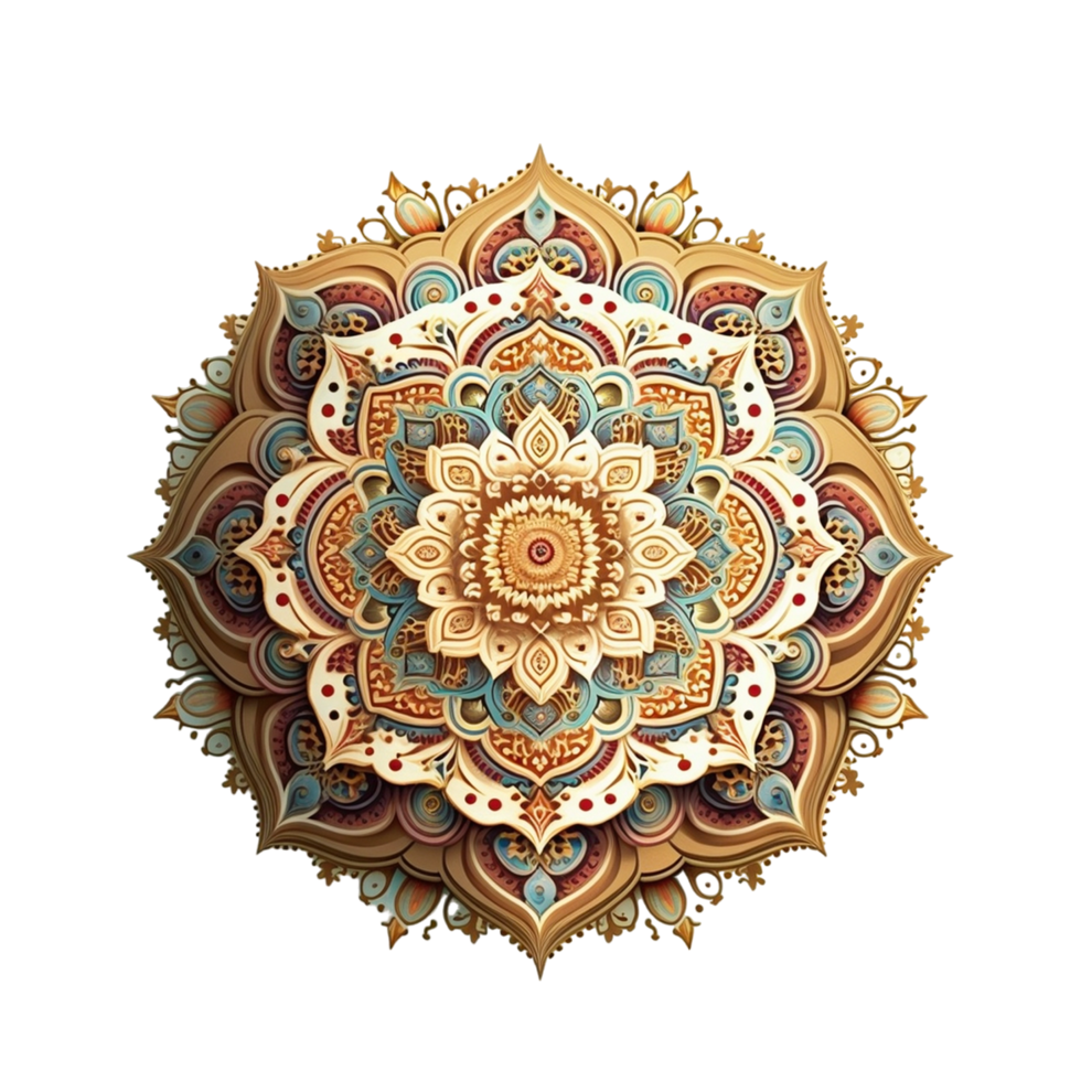 schön Luxus golden Hindu Mandala png