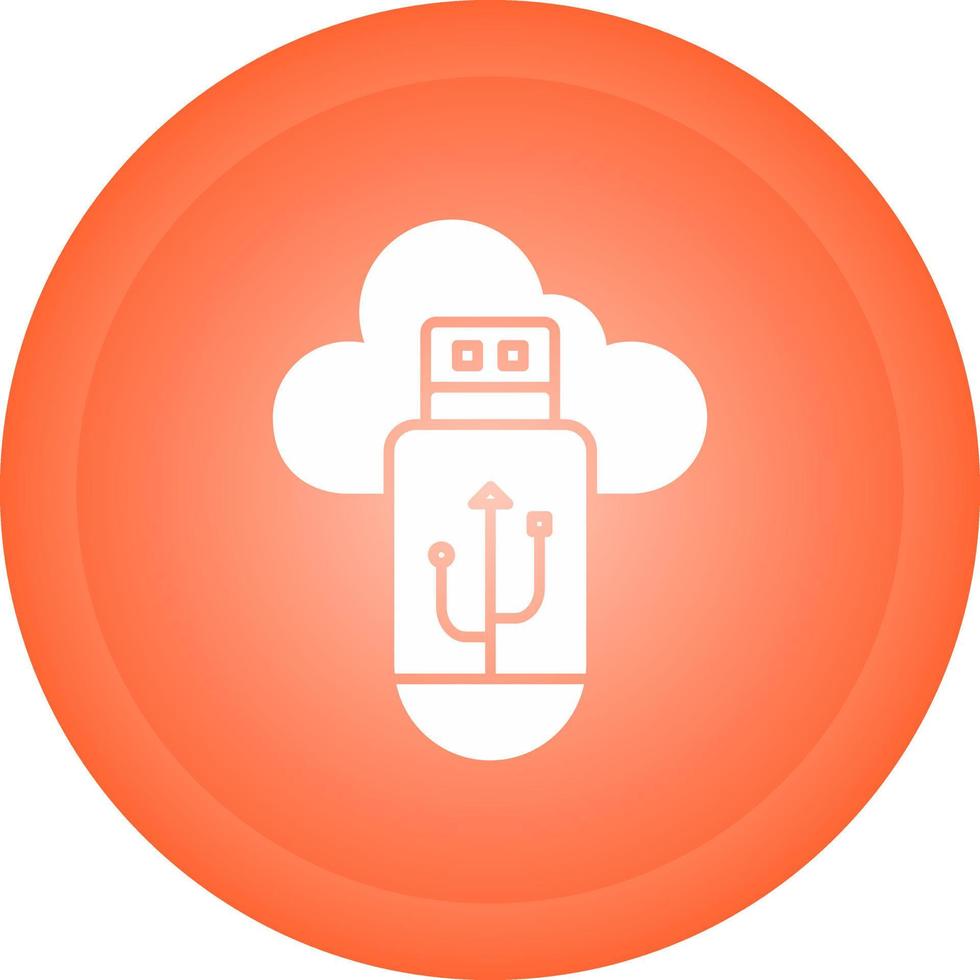 Usb Cloud Vector Icon