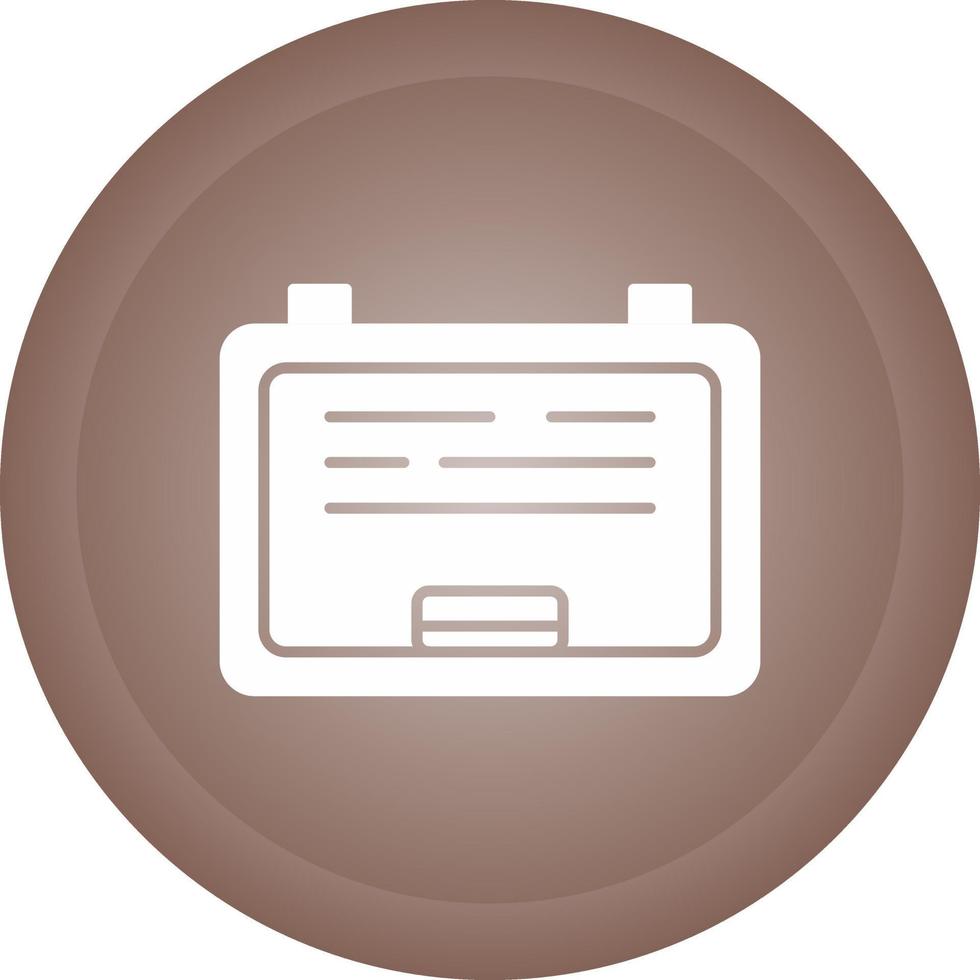 White Board Vector Icon