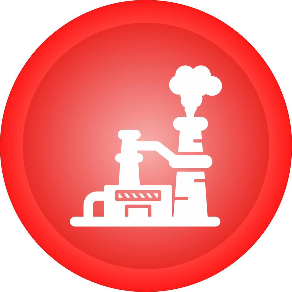 icono de vector de planta nuclear