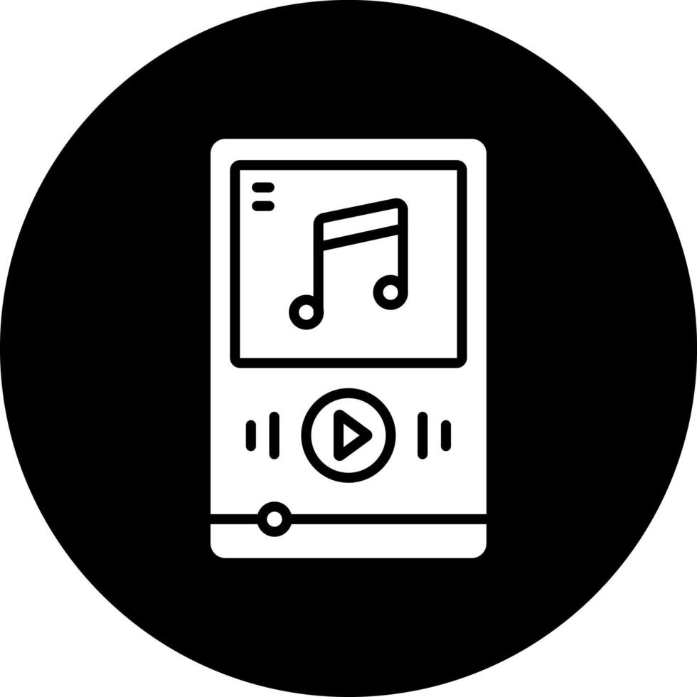 música jugador vector icono estilo